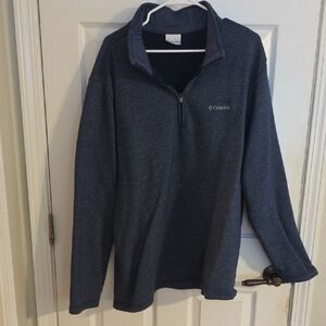 Columbia Dark Blue Quarter-Zip Fleece